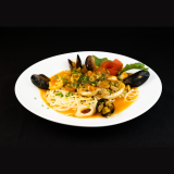 Spaguetti con frutos del mar